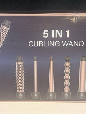 Open box tested LOPEIE 5 In 1 Curling Iron Set (45 - 100 Watts) - Model MN-C10A